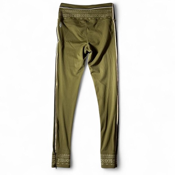 FP Movement Free People Olive Green‎ Embellished Ankle Athletic Leggings XS Yoya - Picture 3 of 3